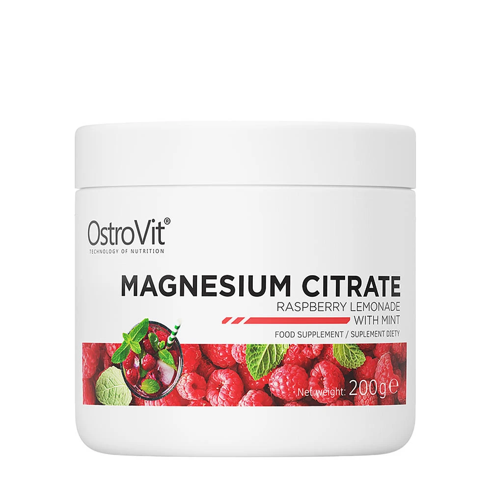 OstroVit - Magnesium Citrate, Raspberry Lemonade with Mint - 200g