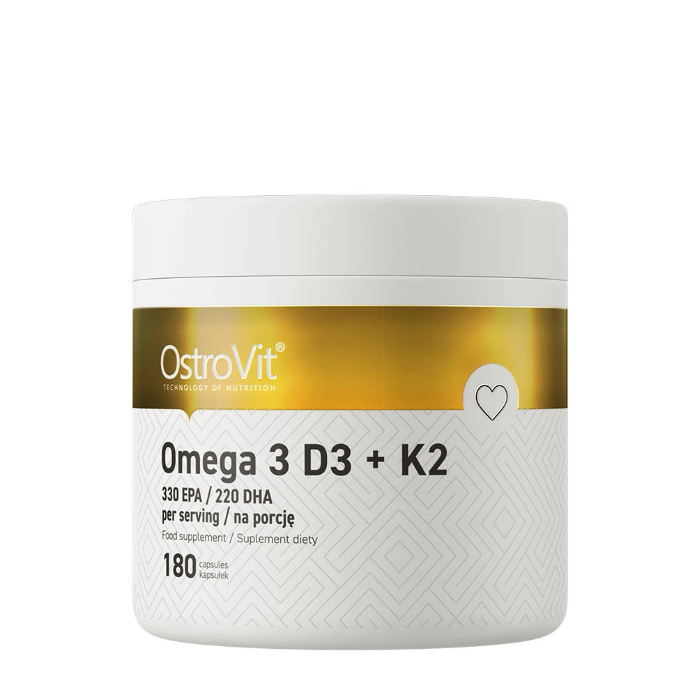 OstroVit - Omega 3 D3 + K2 - 180 caps