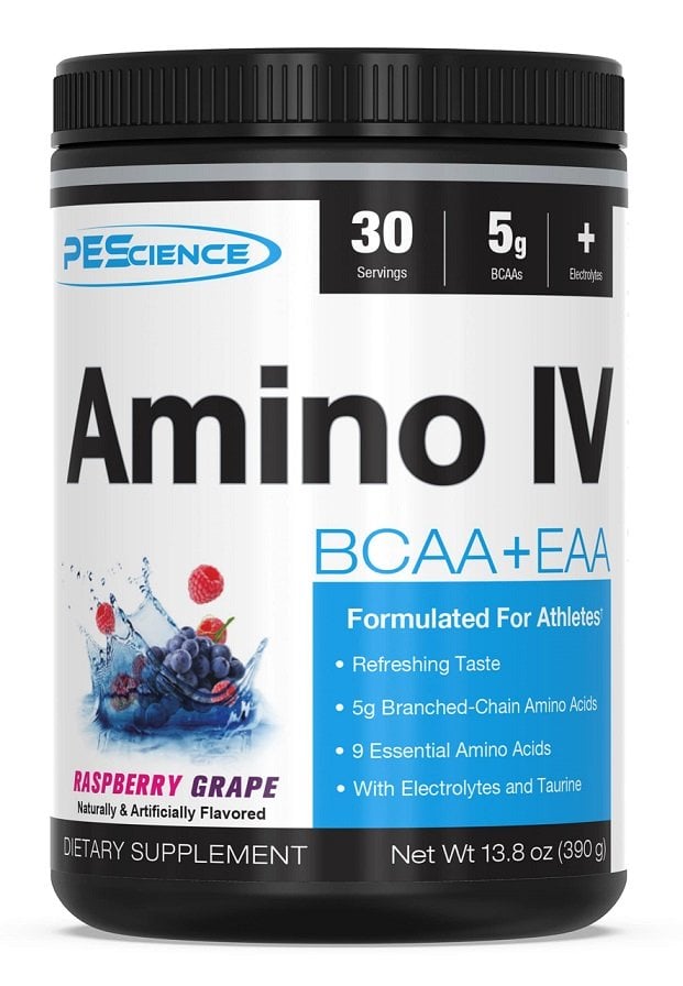 PEScience - Amino IV Hindbær Grape 390g