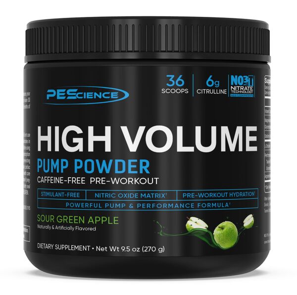 PEScience - High Volume Ny Formel, Sur Grøn Æble - 270g