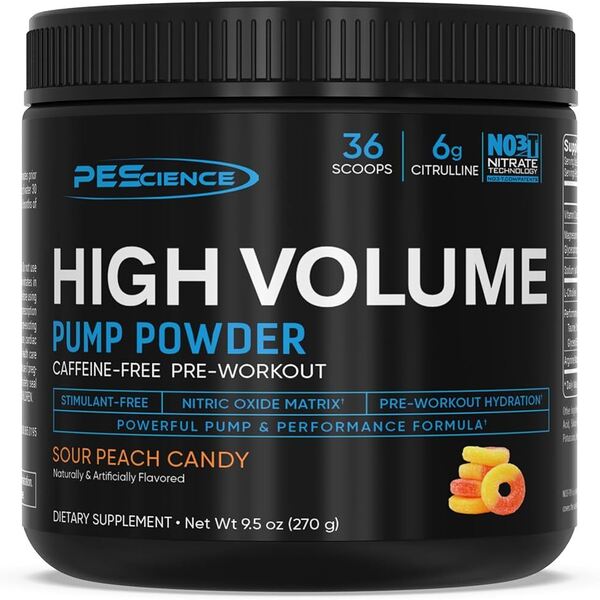 PEScience - High Volume Ny Formel, Sour Peach Candy 270g