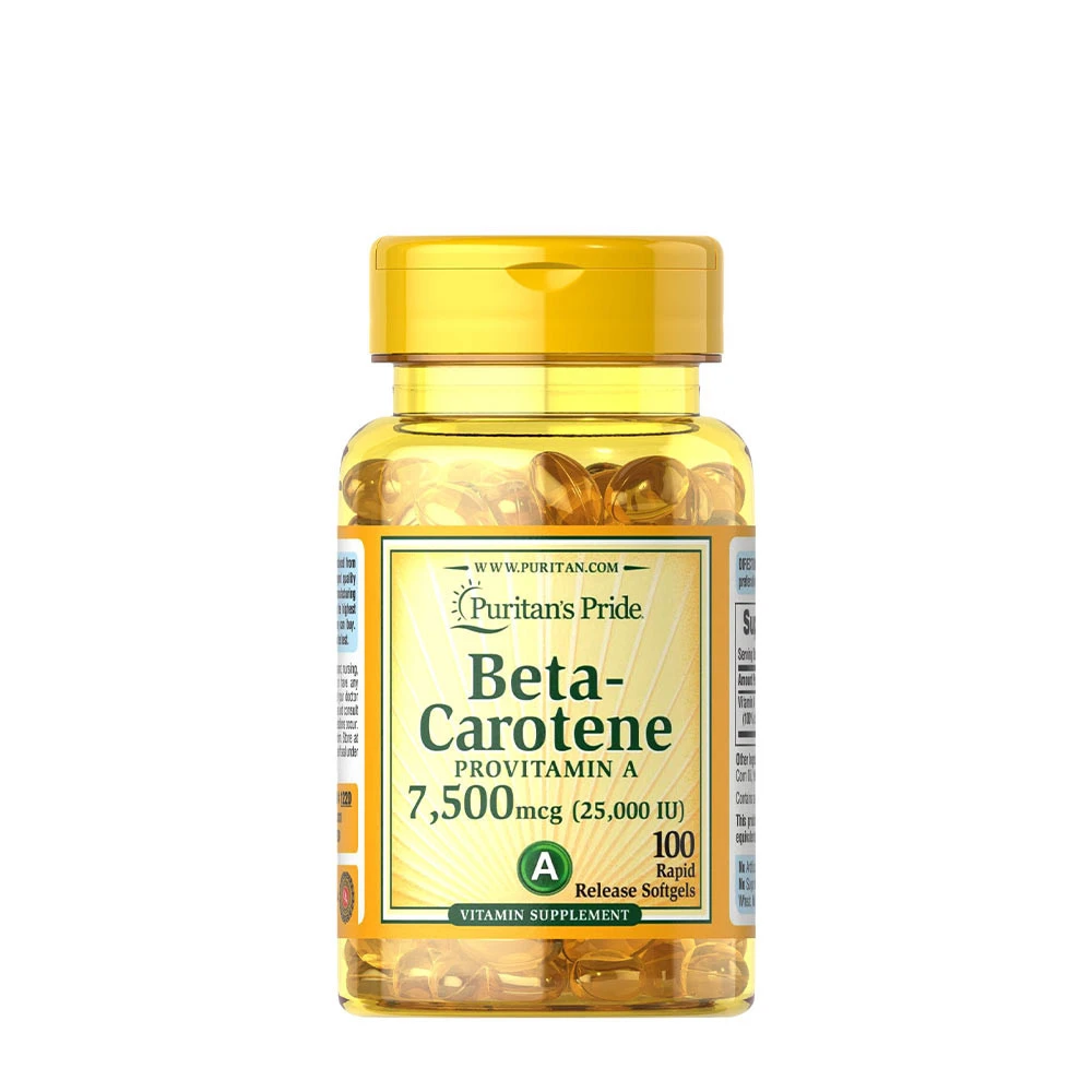 Puritan's Pride - Beta-Carotene, 25000 IU - 250 softgels billede