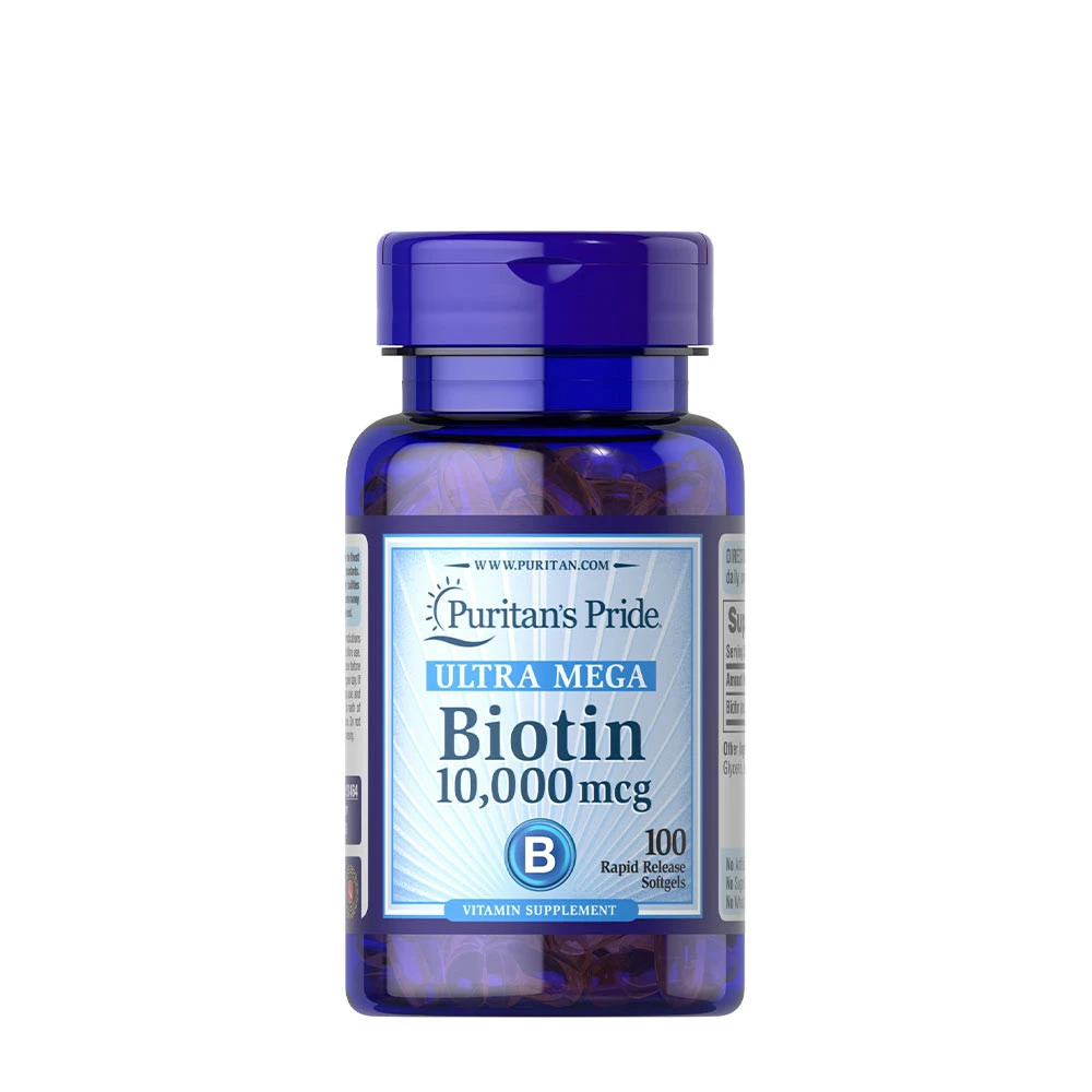 Puritan's Pride - Biotin, 10000mcg - 100 softgels