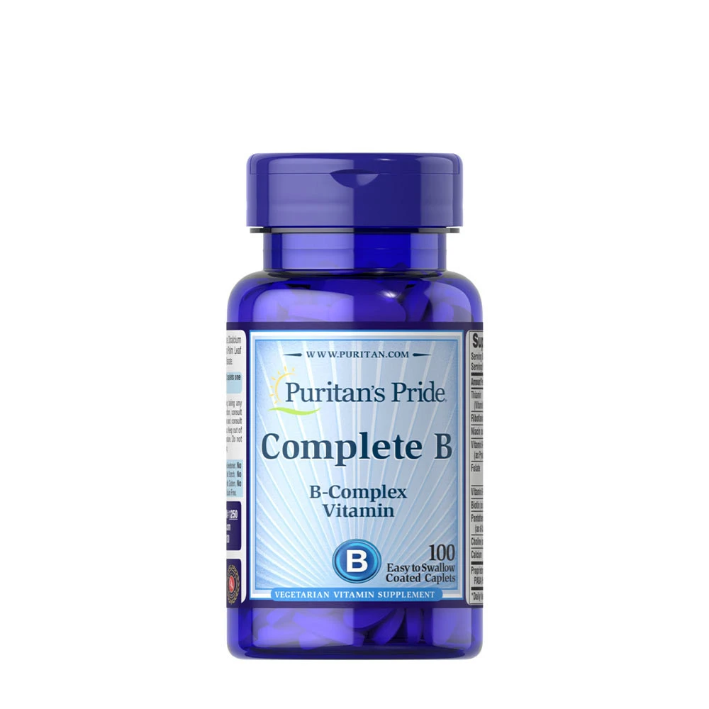 Puritan's Pride - Vitamin B-Complex - 100 caplets billede