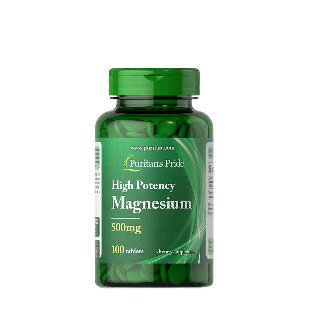 Puritan's Pride - Magnesium, 500mg - 100 tablets