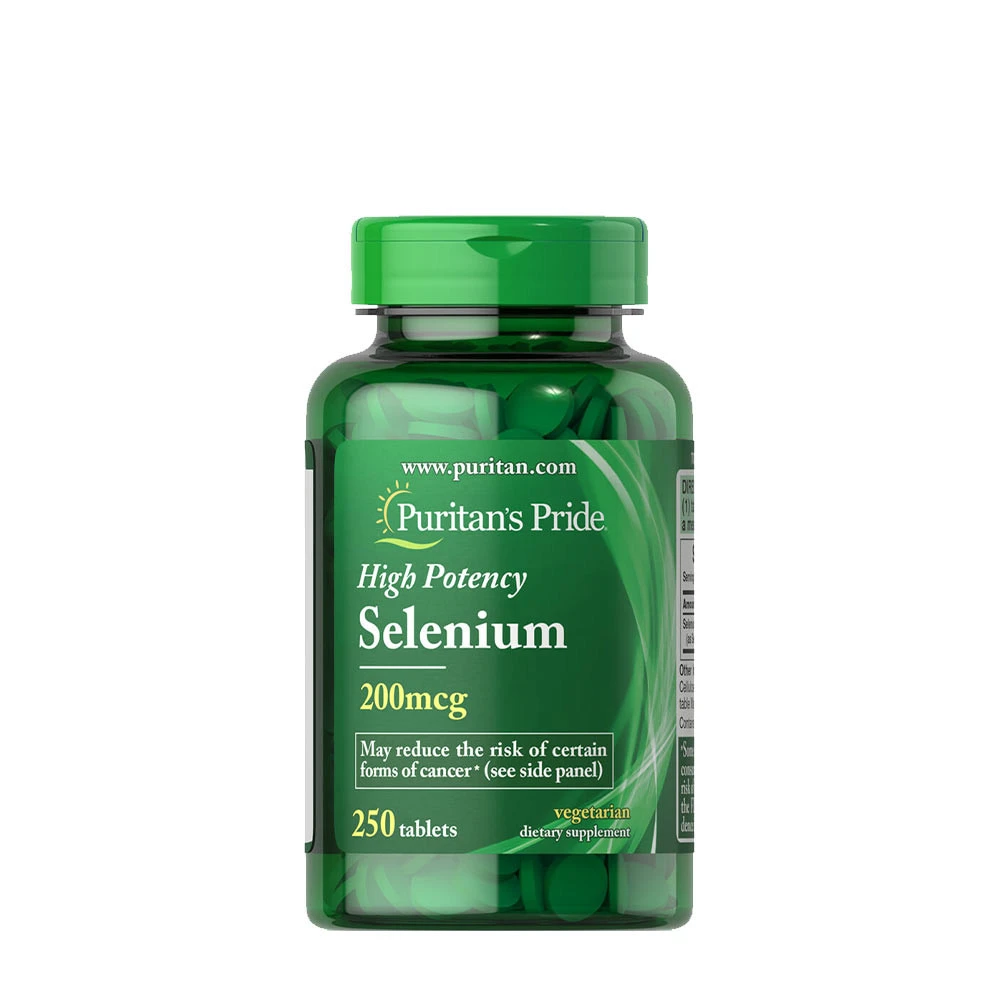 Puritan's Pride - Selenium, 200mcg - 250 tablets billede