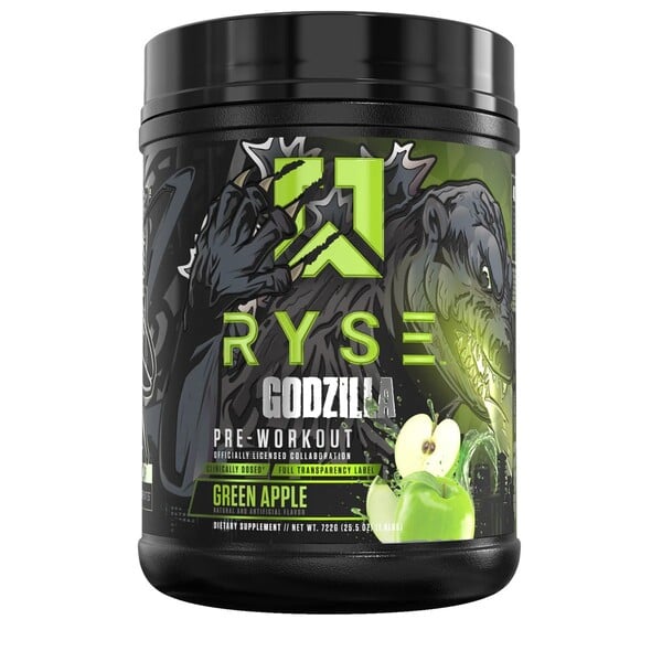 RYSE - Godzilla Pre-Workout, Green Apple (EAN 810137320496) - 722g