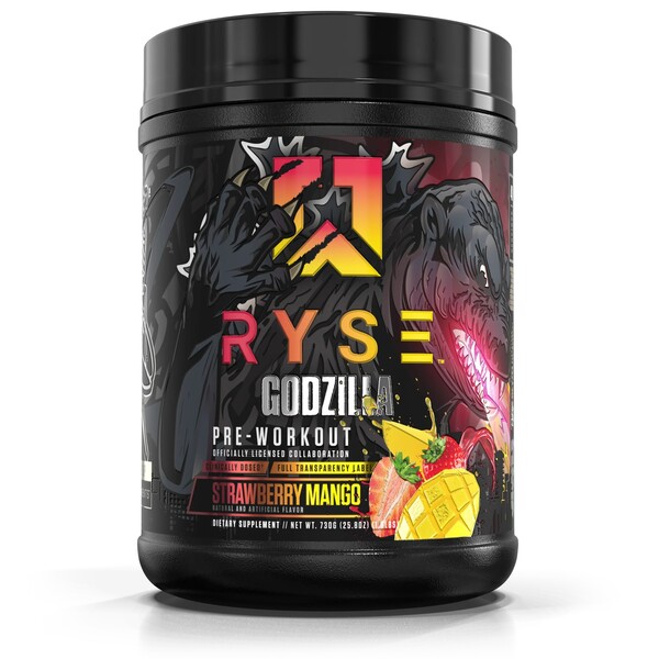 RYSE - Godzilla Pre-Workout, Strawberry Mango - 732g