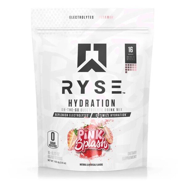 RYSE - Hydration Sticks Pink Splash, 16 x 6,4g
