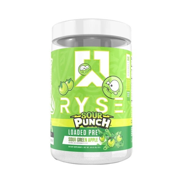 RYSE - Loaded Pre, Sour Punch Sour Green Apple - 459g billede