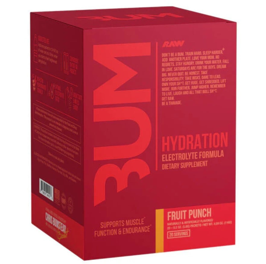 Raw Nutrition - Bum Hydration, Fruit Punch - 20 x 5.8g billede
