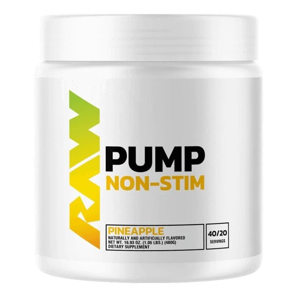 Raw Nutrition - Pump Non-Stim, Pineapple - 480g