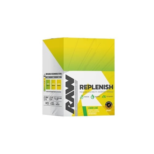 Raw Nutrition - Replenish, Lemon Lime - 20 stick packs