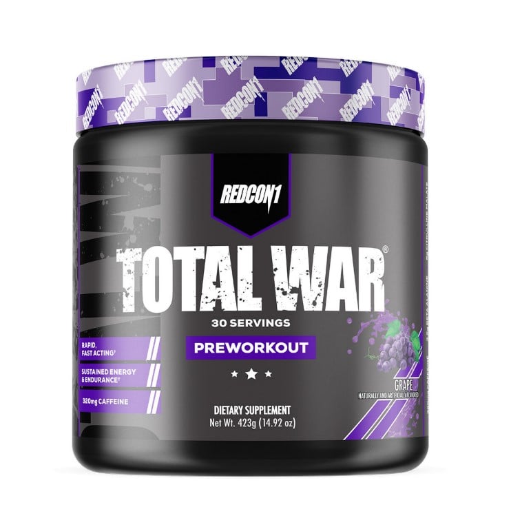 Redcon1 - Total War - Preworkout, Grape - 423g