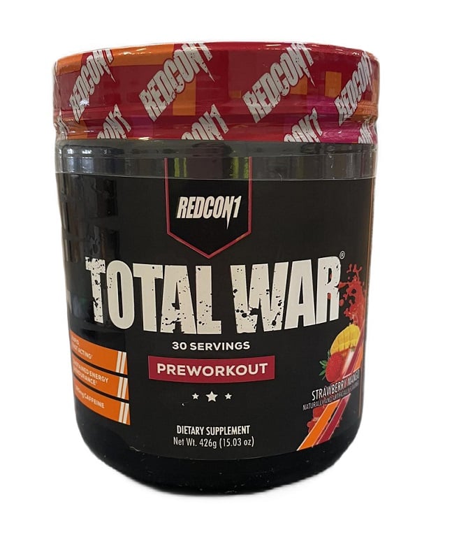 Redcon1 - Total War - Preworkout, Strawberry Mango - 426g