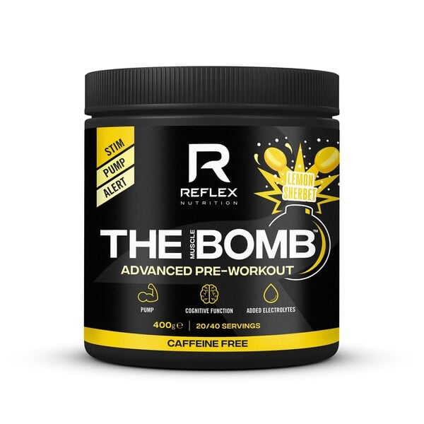 Reflex Nutrition - The Muscle Bomb Caffeine Free, Lemon Sherbet - 400g