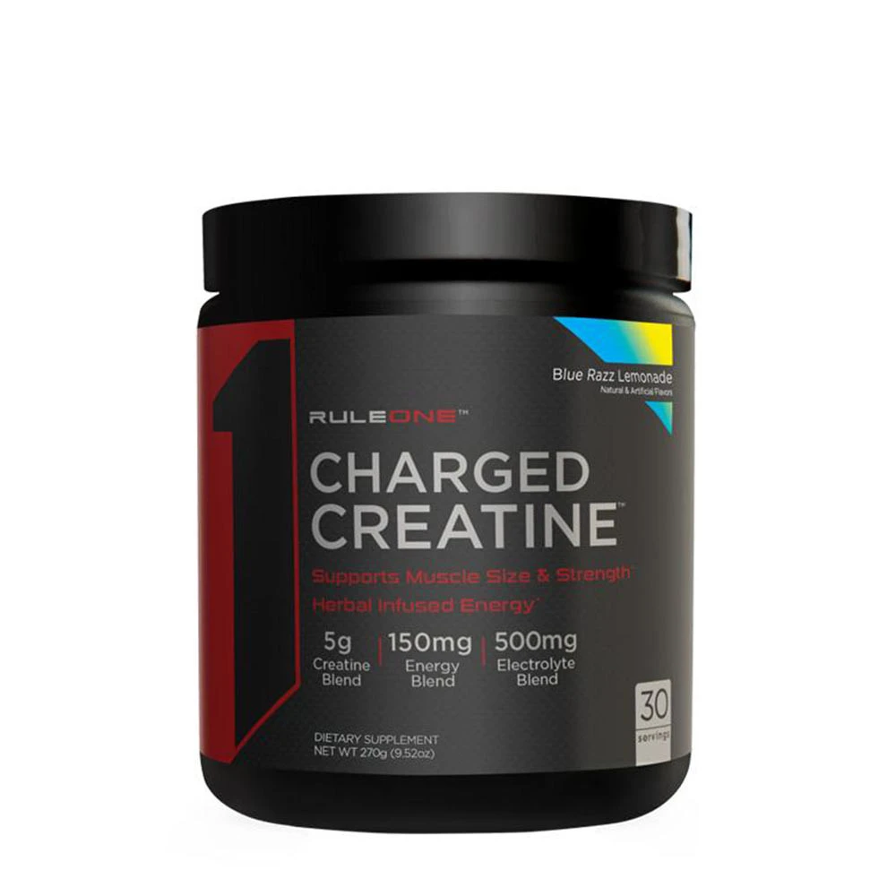Rule One - Charged Creatine, Blue Razz Lemonade - 270g