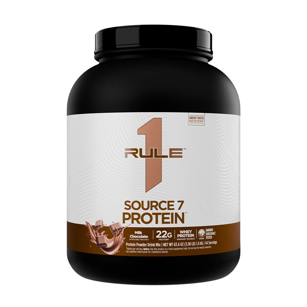 Rule One - Source7 Protein, Chocolate Gelato - 2250g Rule One - Source7 Protein, Chocolate Gelato - 2250g