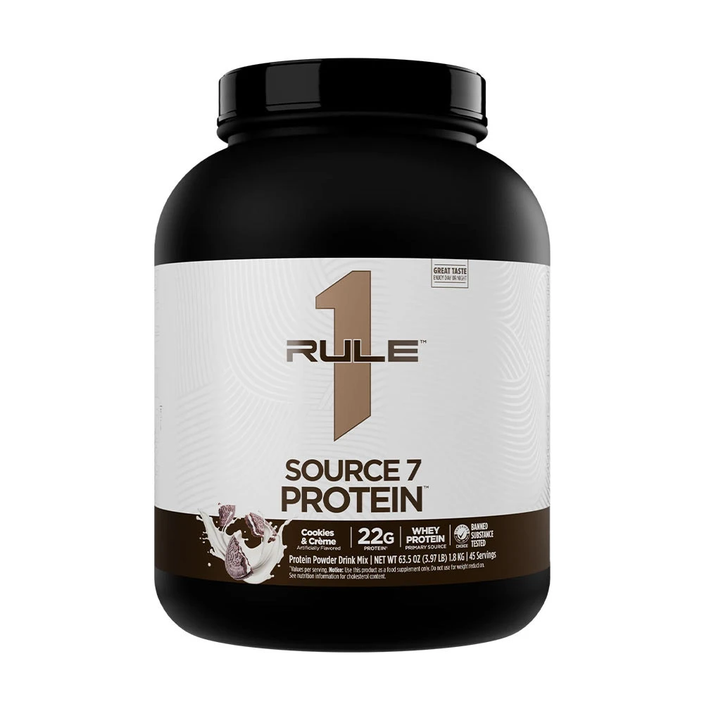 Rule One - Source7 Protein, Cookies & Creme Gelato - 2280g