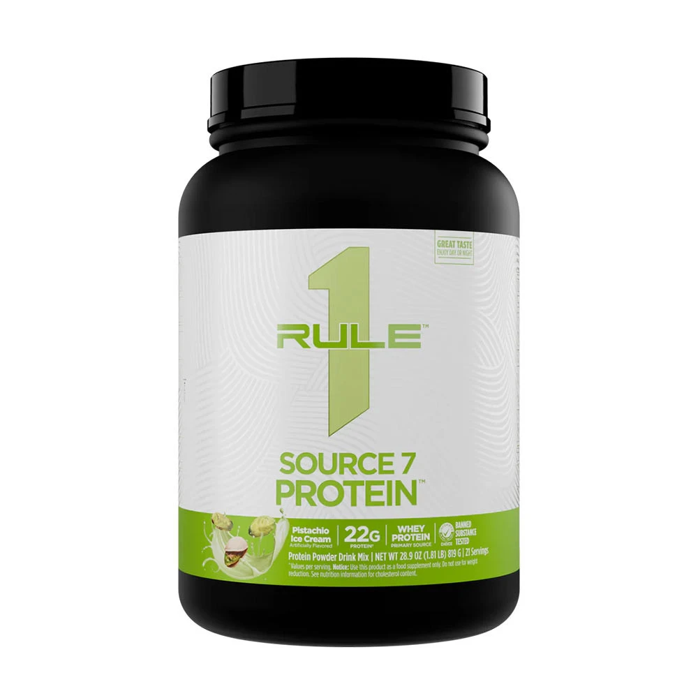 Rule One - Source7 Protein, Pistachio Gelato - 897g