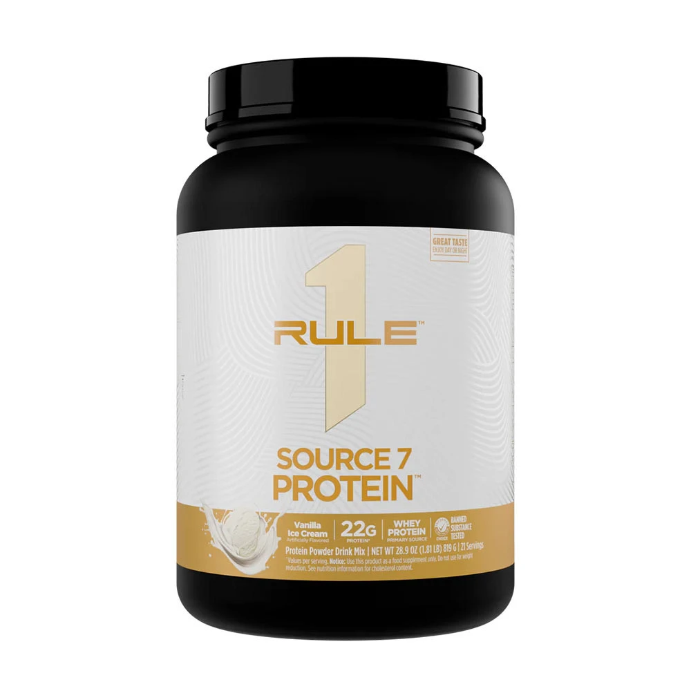 Rule One - Source7 Protein, Vanilla Gelato - 897g