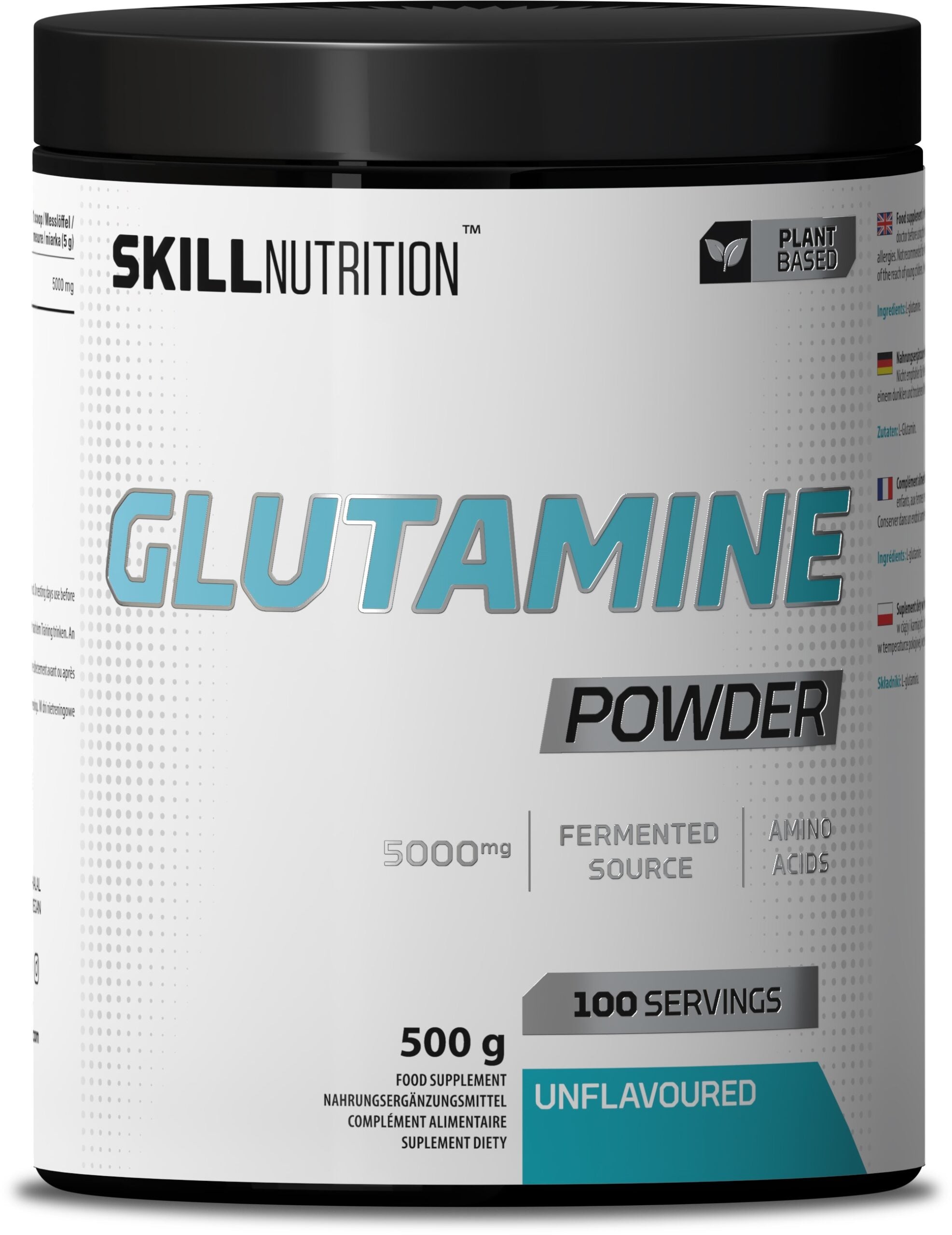 Skill Nutrition - Glutamine Powder, Unflavoured - 500g