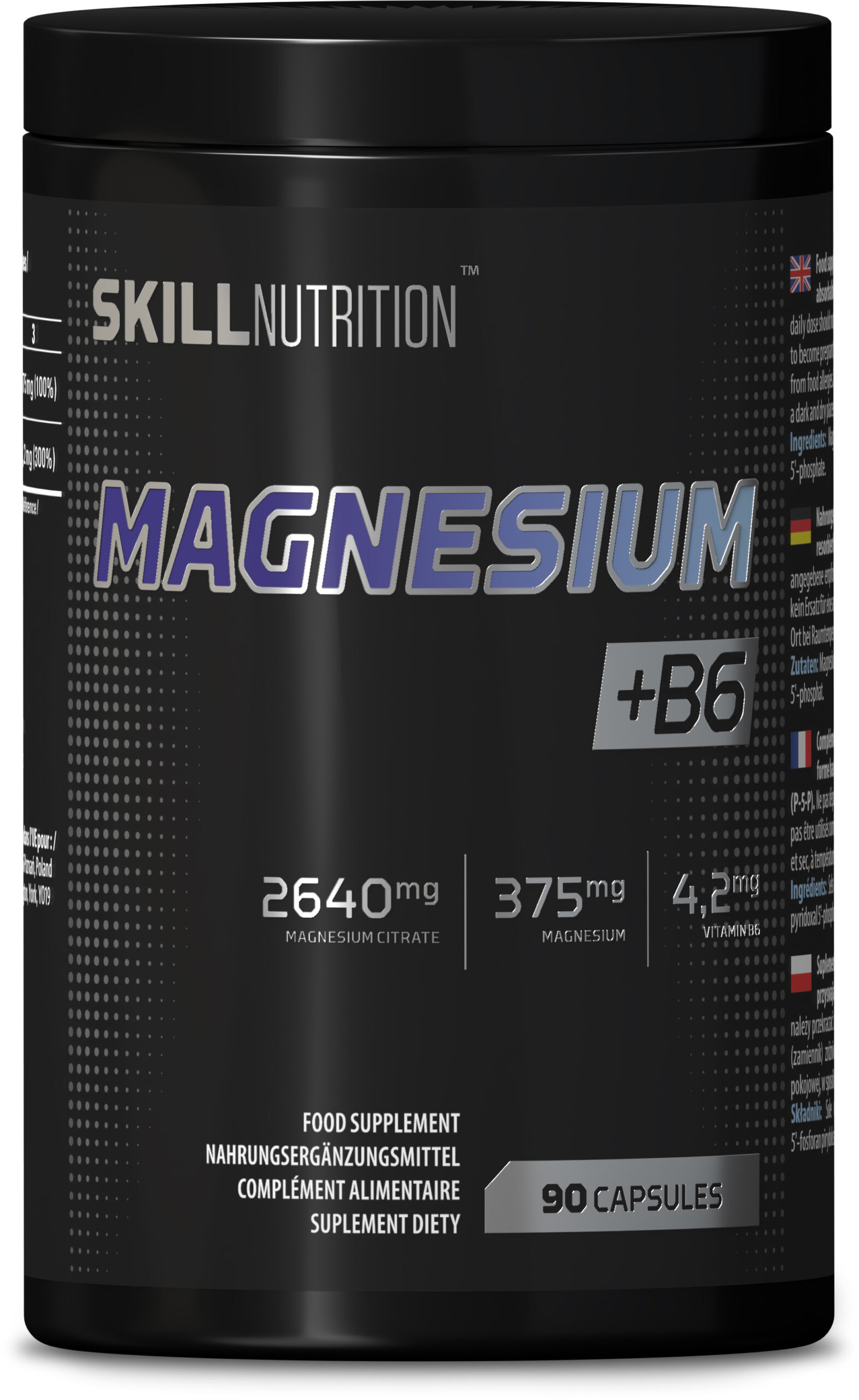 Skill Nutrition - Magnesium + B6 - 90 caps