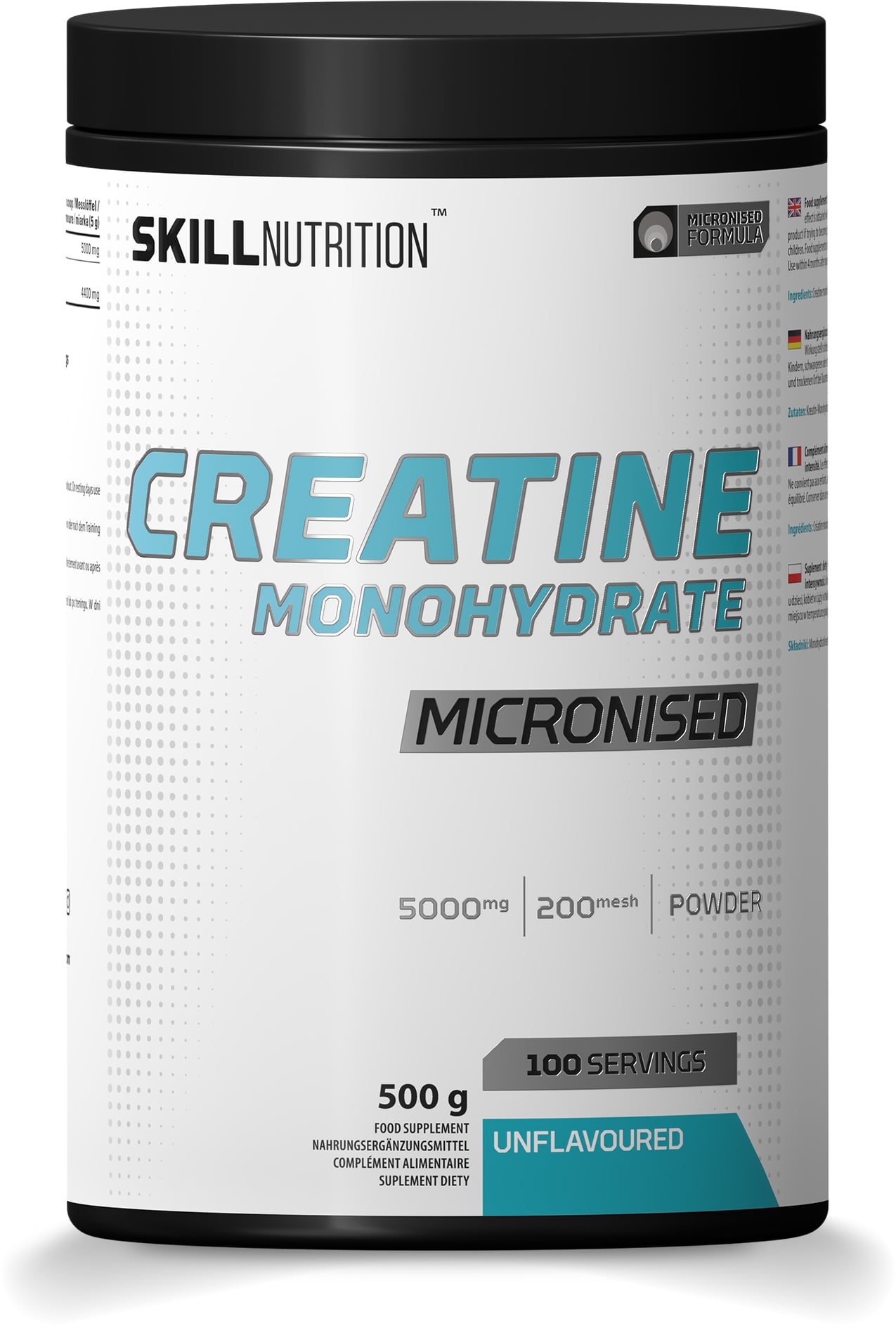 Skill Nutrition - Micronised Creatine Monohydrate Unflavoured - 500g