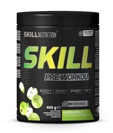 Skill Nutrition - Skill Pre-Workout, Green Apple - 400g