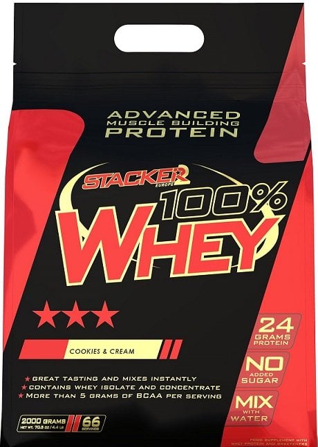Stacker2 Europe - 100% Whey, Cookies & Cream - 2000g