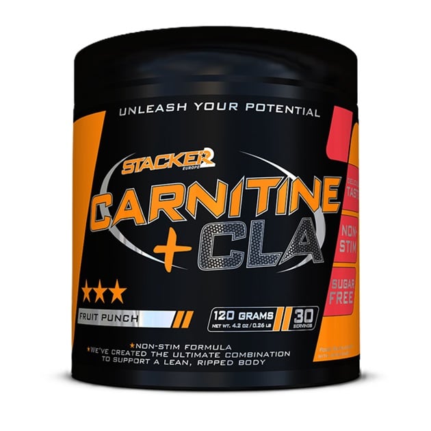 Stacker2 Europe - Carnitine + CLA, Fruit Punch - 120g