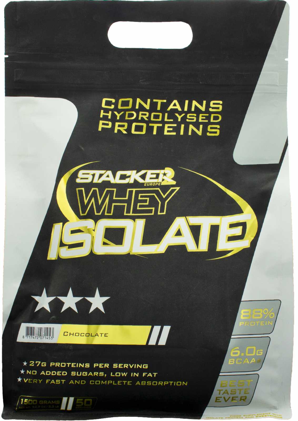 Stacker2 Europe - Whey Isolate, Chocolate - 1500g