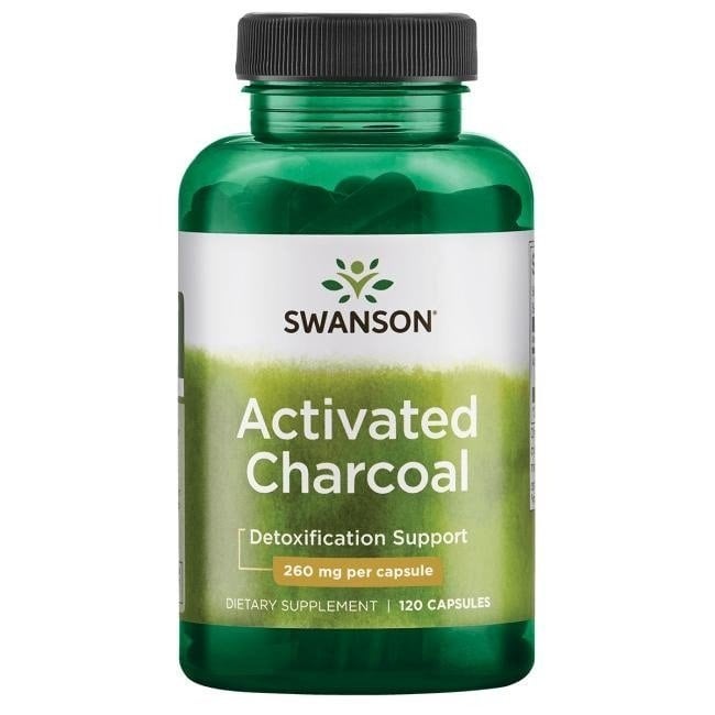 Swanson - Activated Charcoal, 260mg - 120 caps