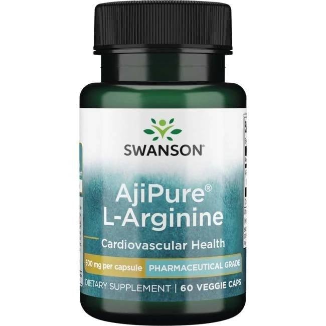 Swanson - AjiPure L-Arginine, 500mg - 60 vcaps
