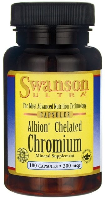 Swanson - Albion Cheleret Chrom 200 mcg - 180 kapsler