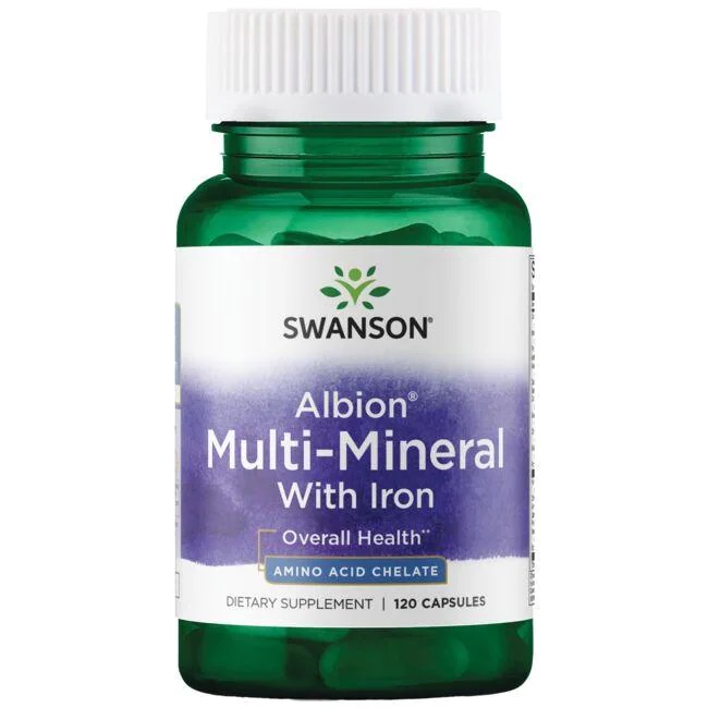 Swanson - Albion Multi-Mineral with Iron - 120 caps