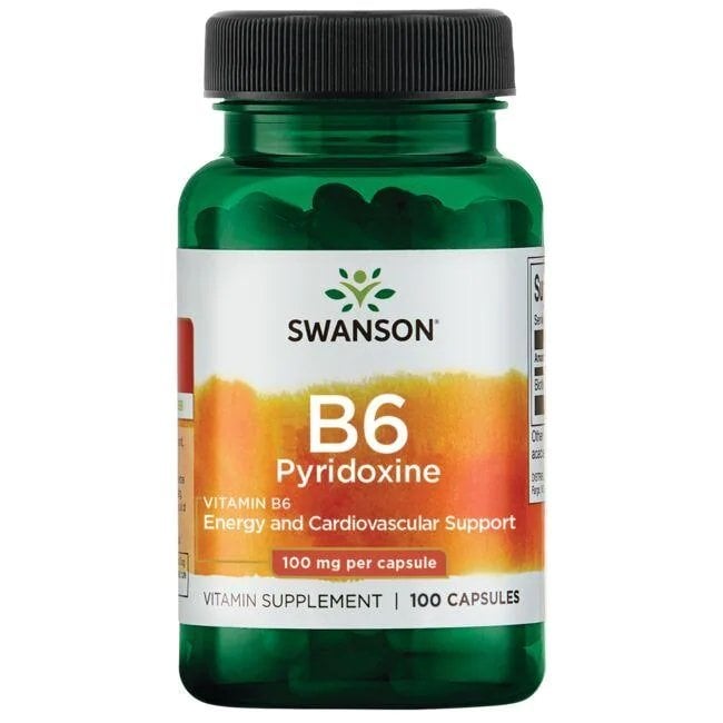 Swanson - B6 Pyridoxine, 100mg - 100 caps