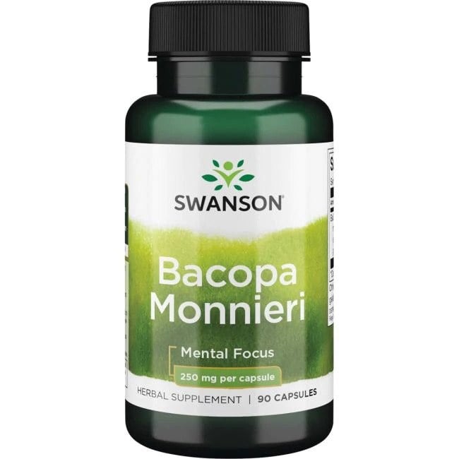 Swanson - Bacopa Monnieri 250 mg - 90 kapsler