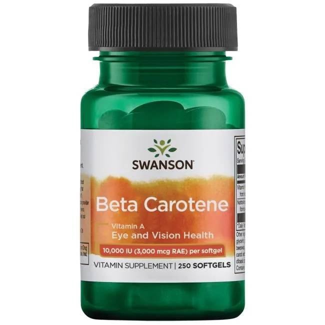 Swanson - Beta-Carotene (Vitamin A), 10 000 IU - 250 softgels