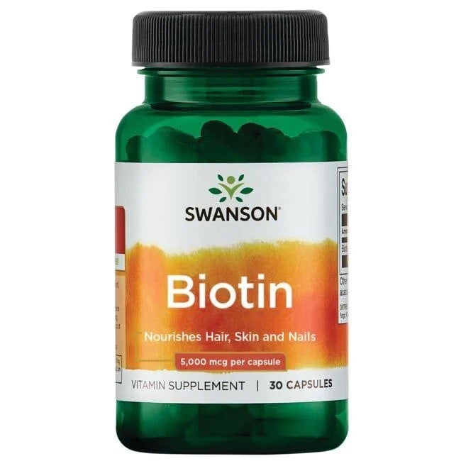 Swanson - Biotin, 5000mcg - 30 caps