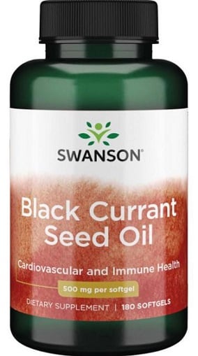 Swanson - Black Currant Seed Oil, 500mg - 180 softgels