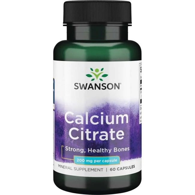 Swanson - Calcium Citrate, 200mg - 60 caps