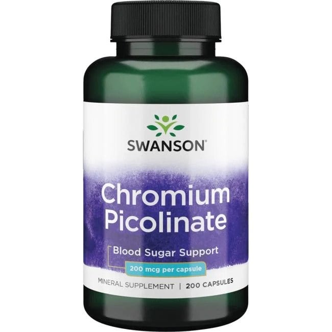 Swanson - Chromium Picolinate, 200mcg - 200 caps