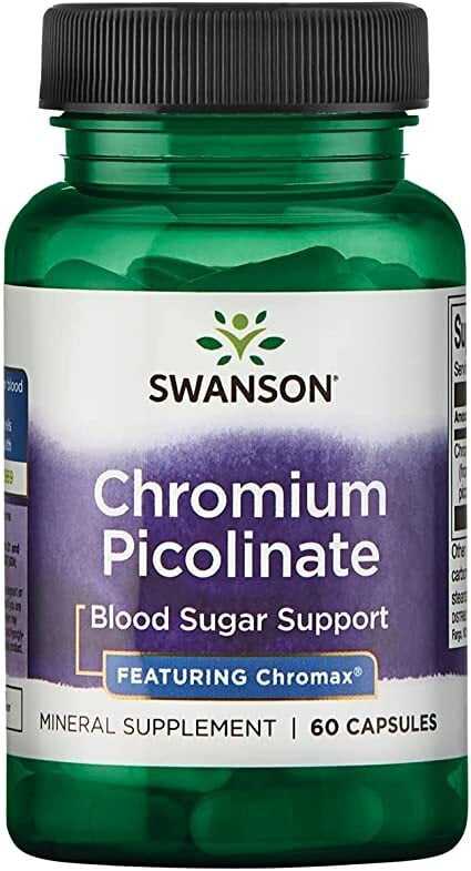 Swanson - Chromium Picolinate Featuring Chromax, 200mcg - 60 caps