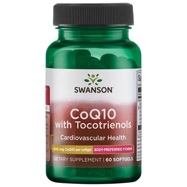 Swanson - CoQ10 100 mg med 10 mg Tocotrienoler, 60 softgels