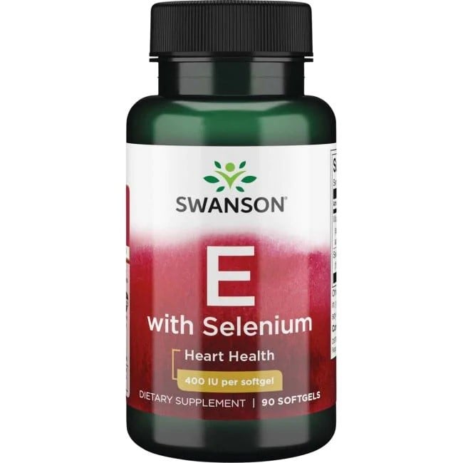 Swanson - E-vitamin med Selen 400 IU, 90 softgels