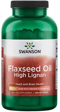 Hørfrøolie med højt indhold af lignaner - 200 softgels