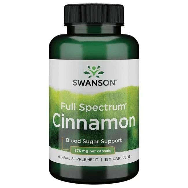 Swanson - Full Spectrum Cinnamon, 375mg - 180 caps