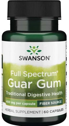 Swanson - Full Spectrum Guar Gum, 400mg - 60 caps