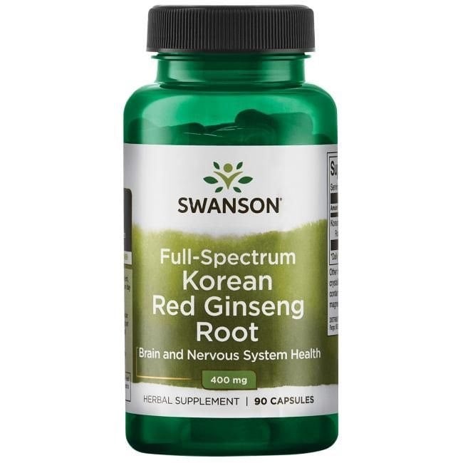Swanson - Full Spectrum Koreansk Rød Ginseng Rod 400 mg - 90 kapsler